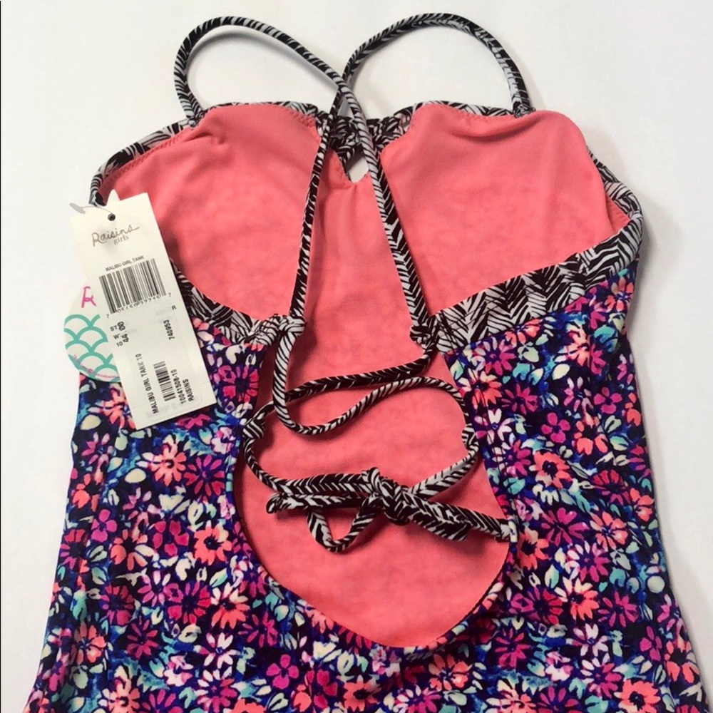 BNWT Girls Raisins One Piece Swimsuit Size 10 - Picture 3 of 7